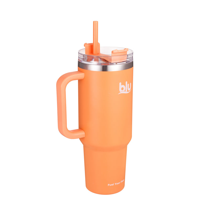 FlowStraw V2 · Orange · 1200ml / 40oz