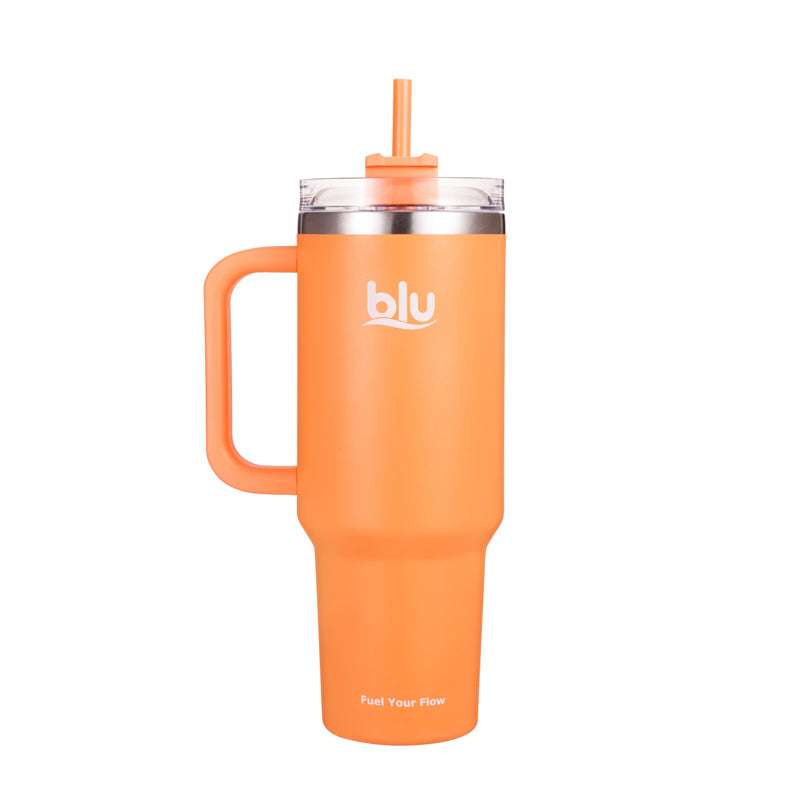 FlowStraw V2 · Orange · 1200ml / 40oz