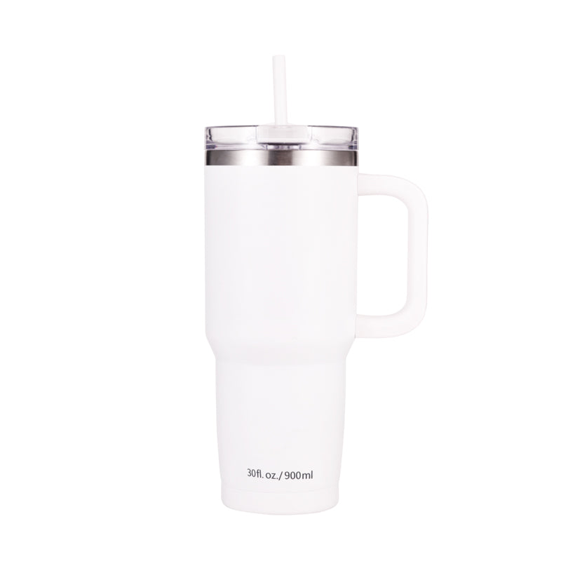 FlowStraw V1 · White · 900ml / 30oz