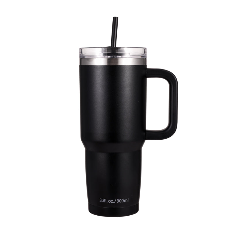 FlowStraw V1 · Dark Night Black · 900ml / 30oz