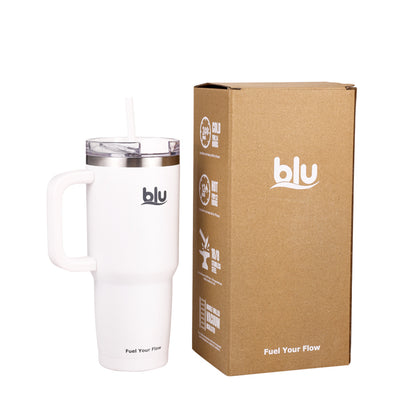 FlowStraw V1 · White · 900ml / 30oz